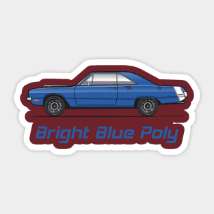 Bright Blue Poly Sticker